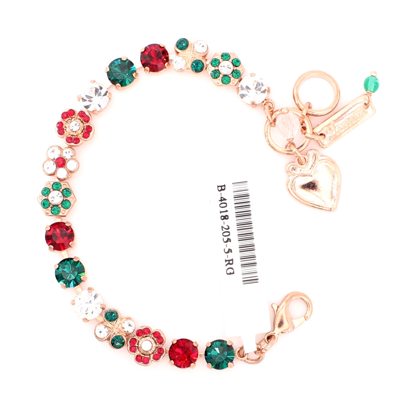 Holly Collection Medium Cluster Bracelet in Rose Gold