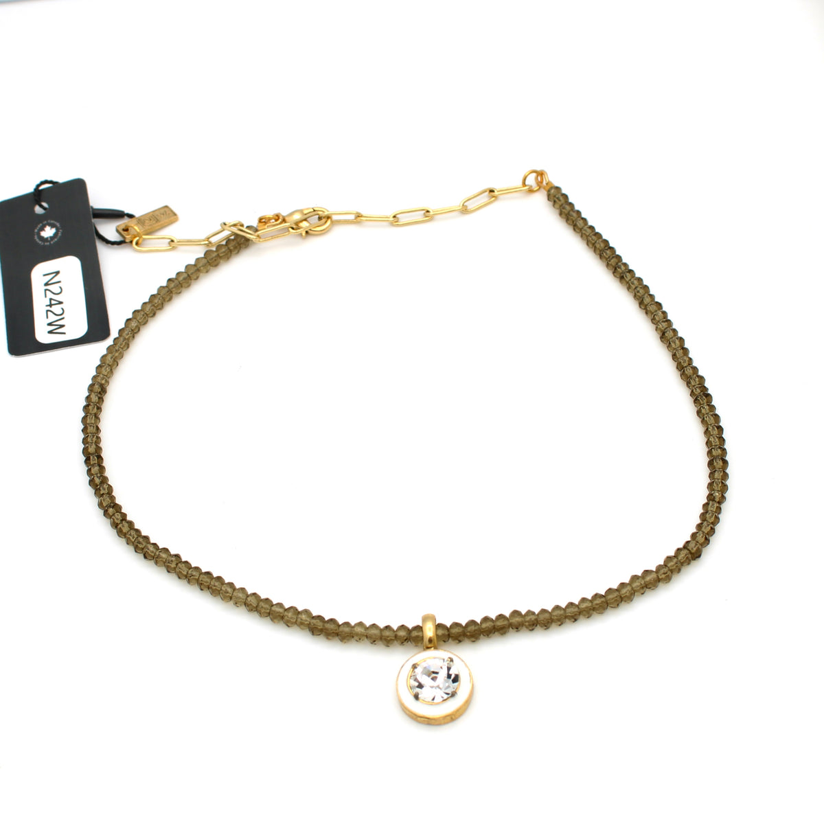 Dakota Necklace in White