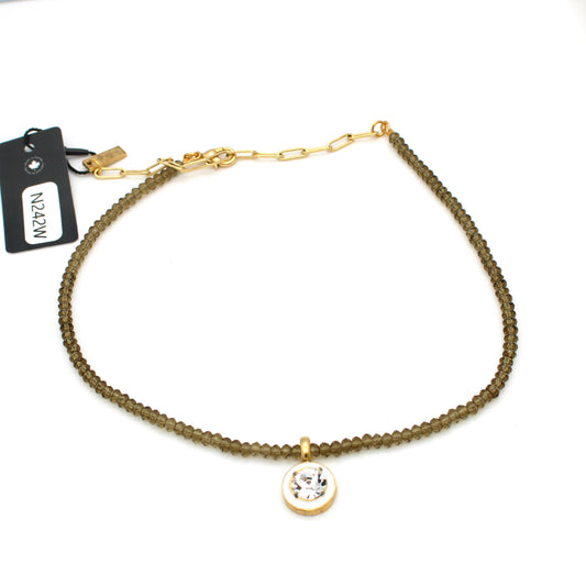 Dakota Necklace in White