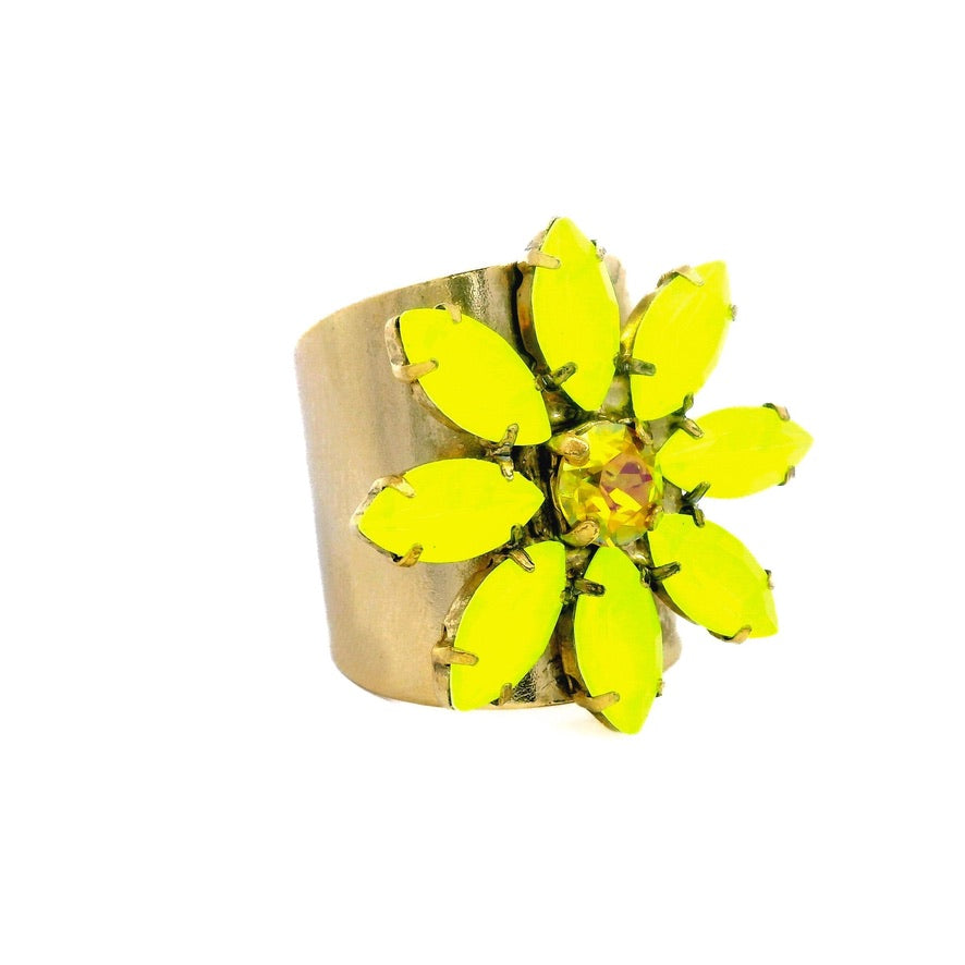 Molly Ring in Electric Yellow