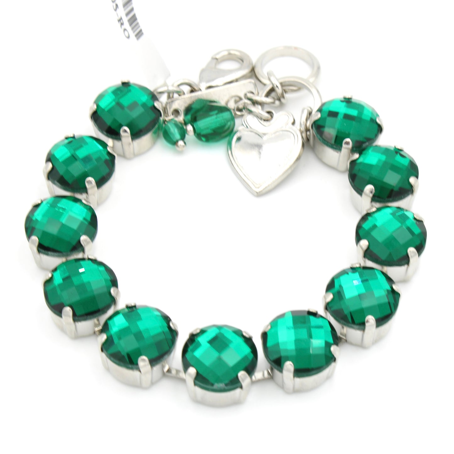 Emerald Checkerboard Cut Lovable Bracelet