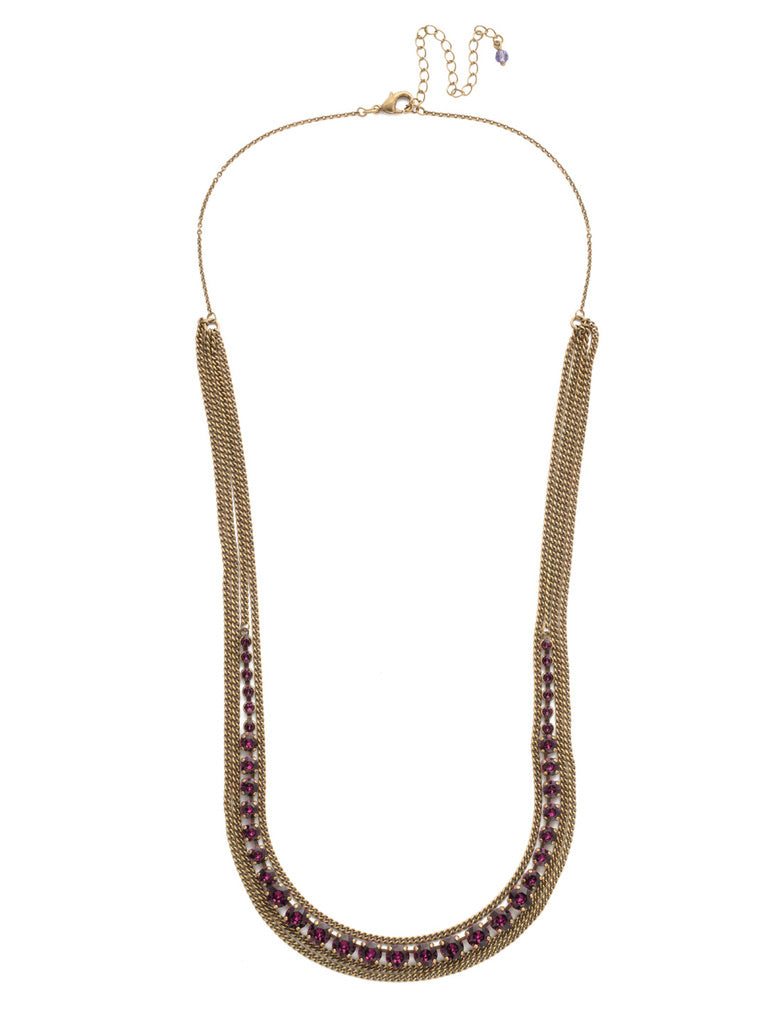 Layer It On Multi-Strand Layered Necklace by Sorrelli in Antique Gold - MaryTyke's