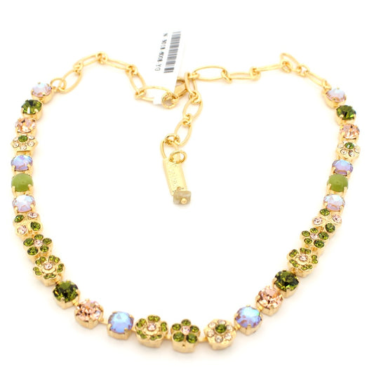 Olive Garnish Collection Medium Cluster Necklace in Gold