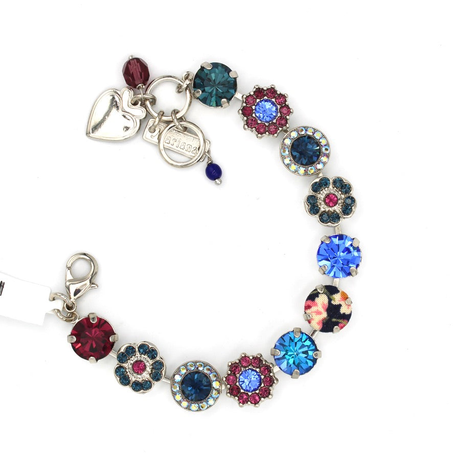 Happy Hour Fabric and Crystal Bracelet