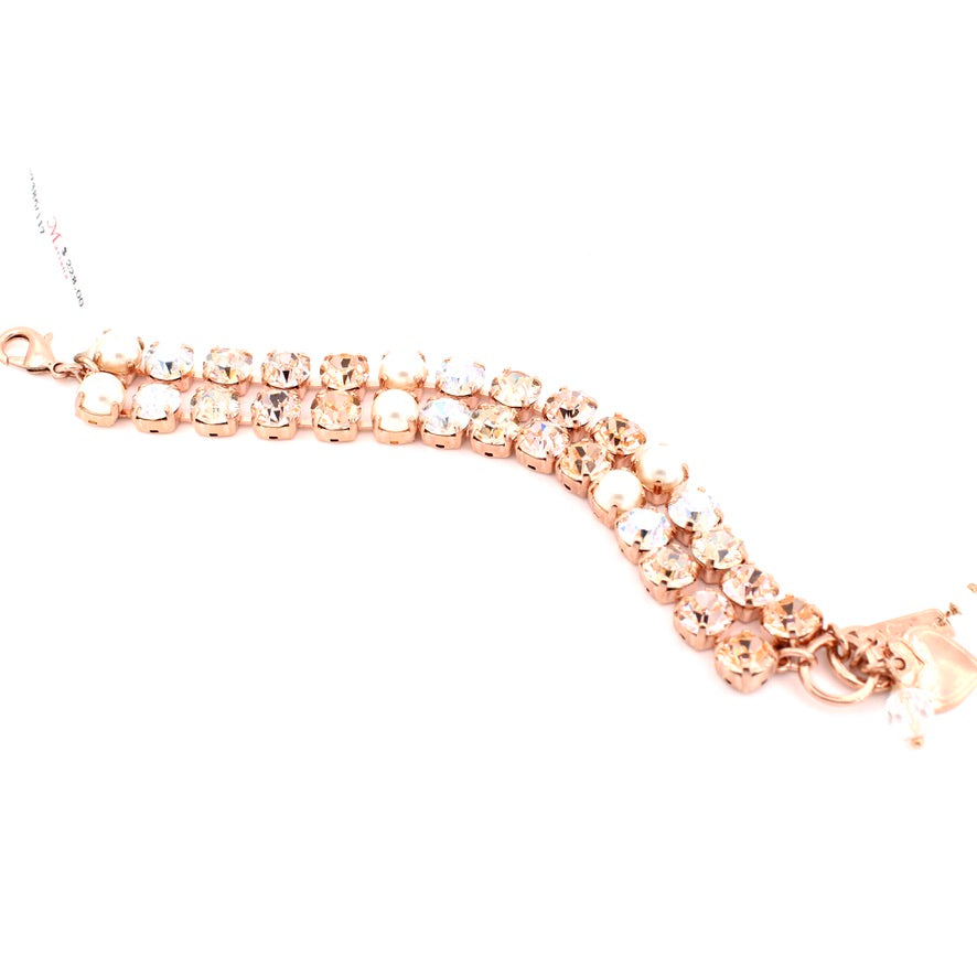 Sandbar Double Strand Bracelet in Rose Gold