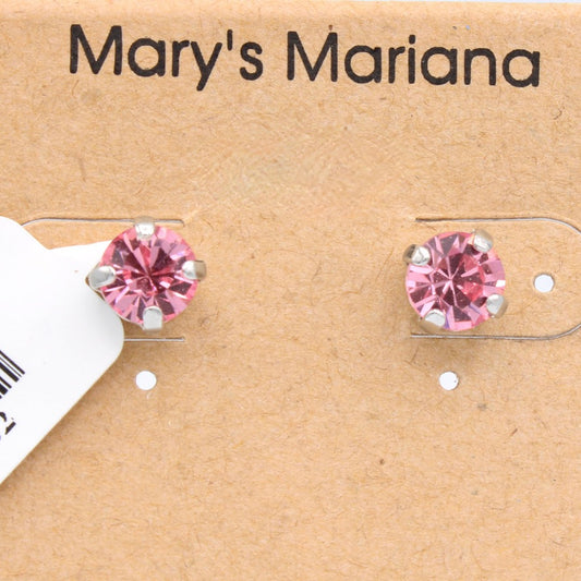 Light Rose 7MM Post Earrings by Mariana