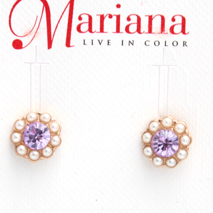 Romance Collection Small Post Flower Earrings in Rose Gold **Stud**