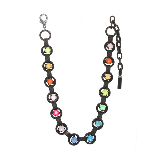 Link Necklace in Smutt Electrics Neon