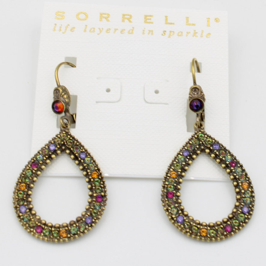 Classic Oval Statement Earrings in Volcano by Sorrelli
