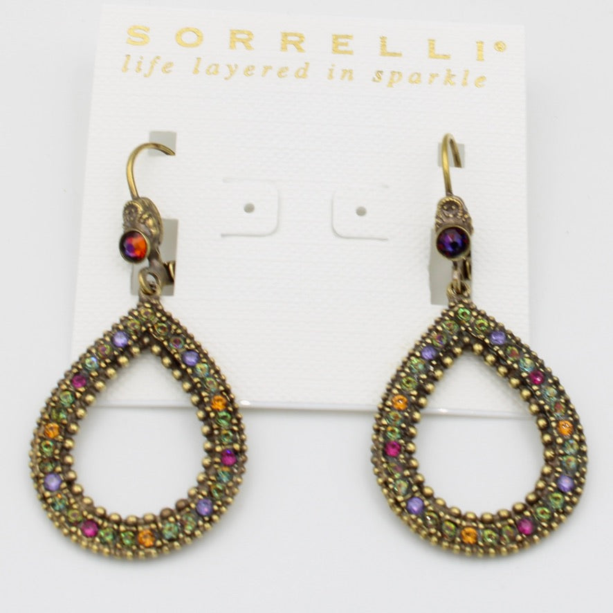 Classic Oval Statement Earrings in Volcano by Sorrelli - MaryTyke's