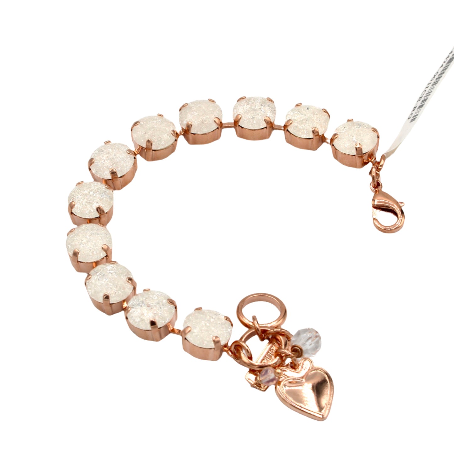 White ICE Large Everyday Bracelet in Rose Gold