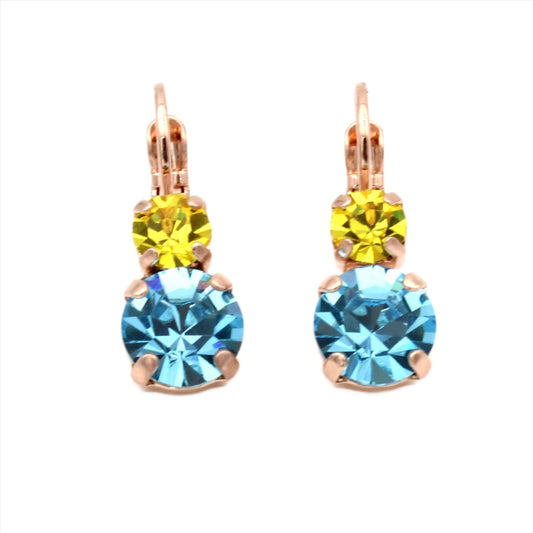 Pretty Woman Must Have Double Stone Earrings in Rose Gold - MaryTyke's