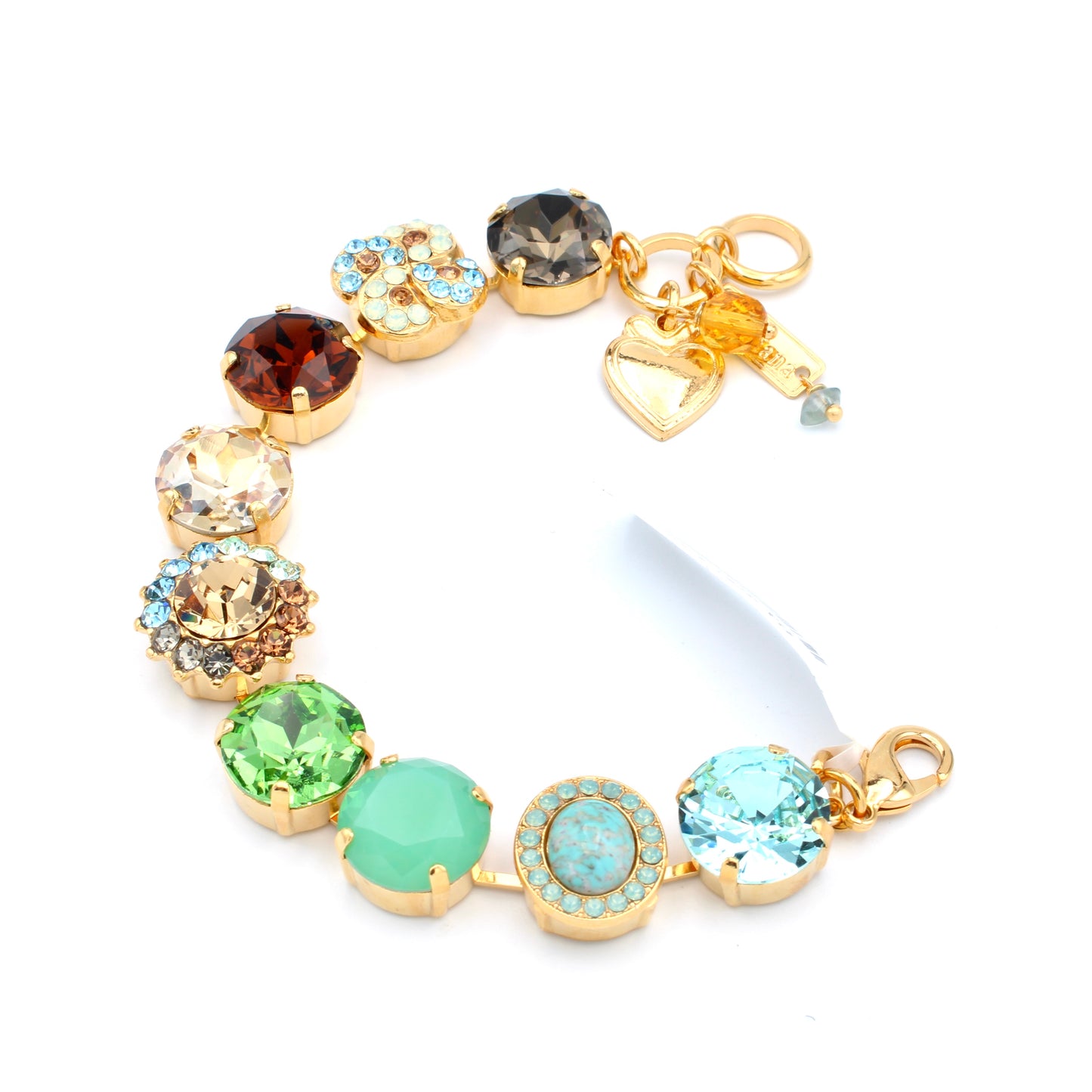 Forget Me Not 15MM Extra Large Cluster Bracelet in Gold