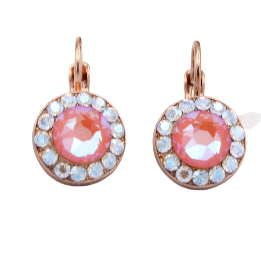 Magic Collection Halo Earrings in Rose Gold by Mariana