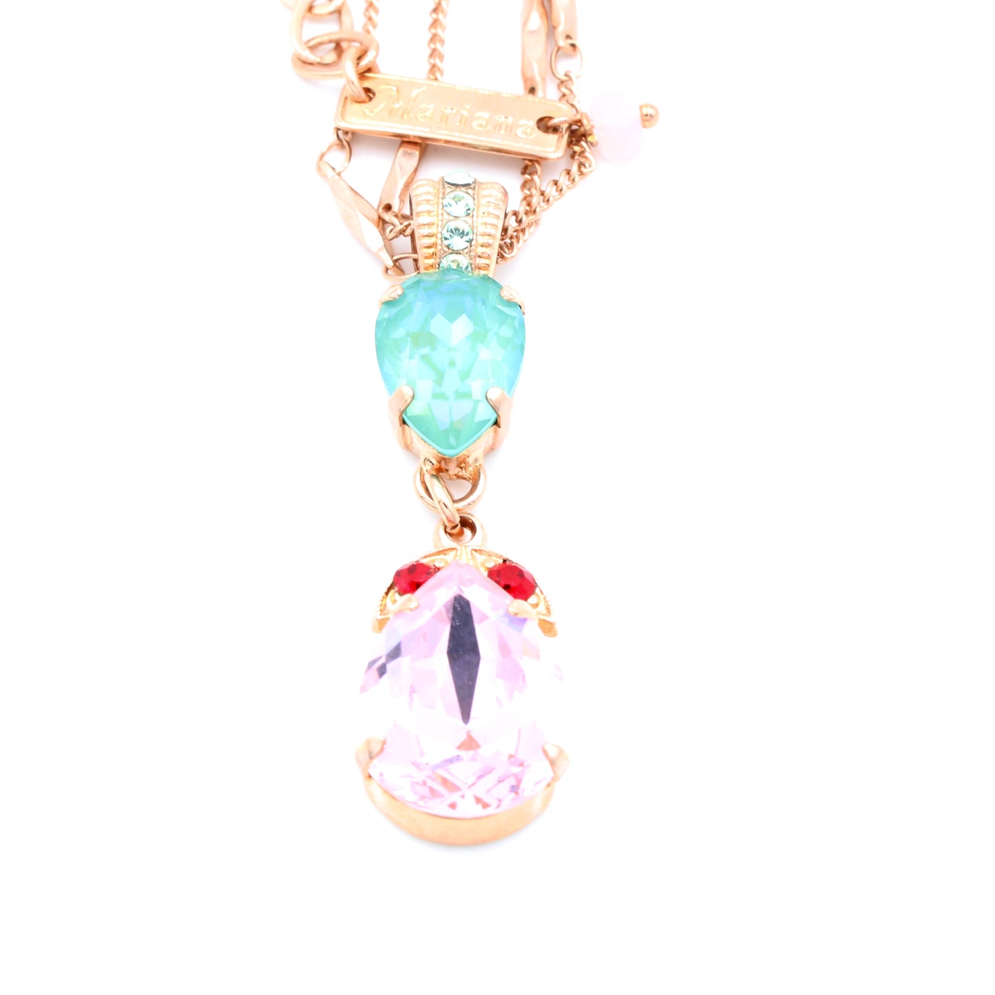 Enchanted Collection Double Pear Pendant in Rose Gold