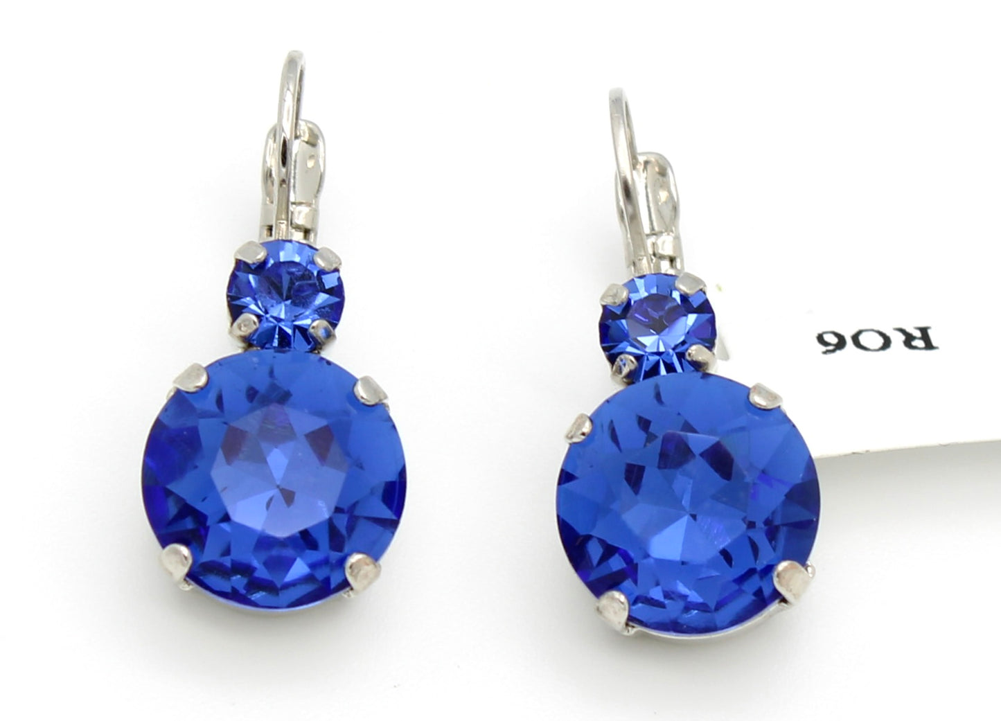 Sapphire Large Double Stone Earrings