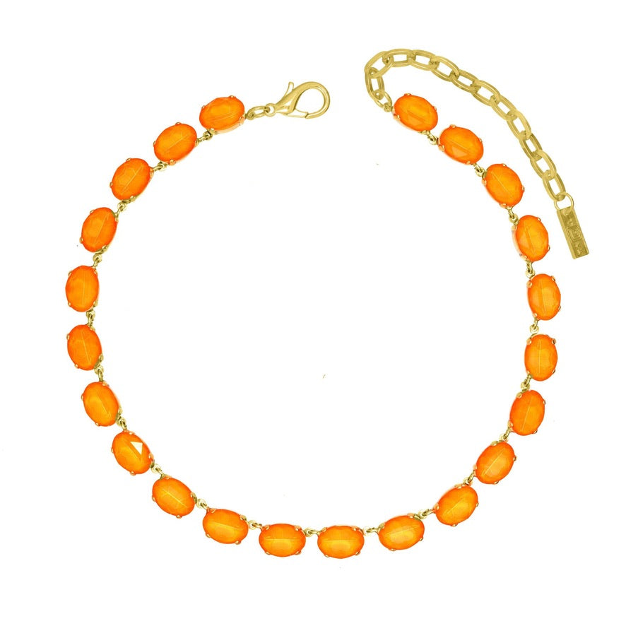 Danica Necklace in Orange