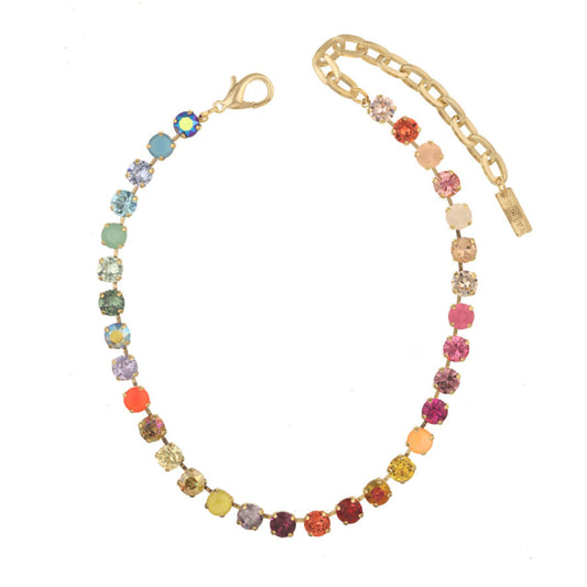 Oakland Necklace in Rainbow Ombre