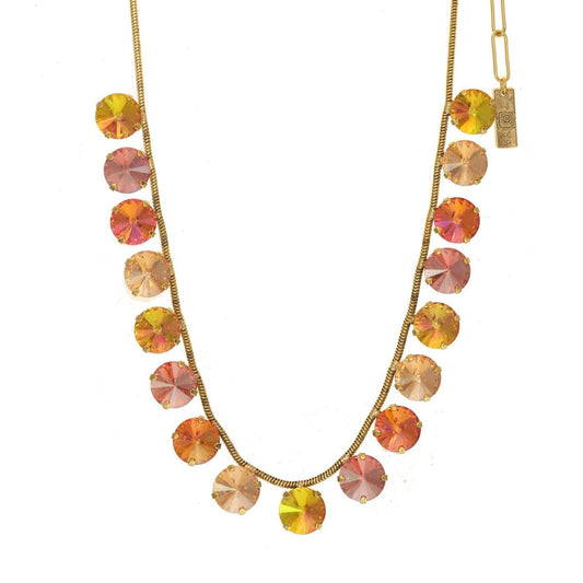 Alora Necklace in Watermelon Mix