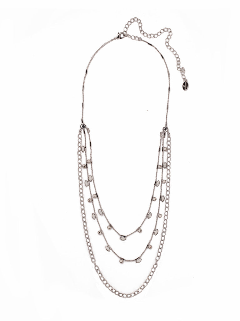 Somer Layered Necklace in Crystal by Sorrelli