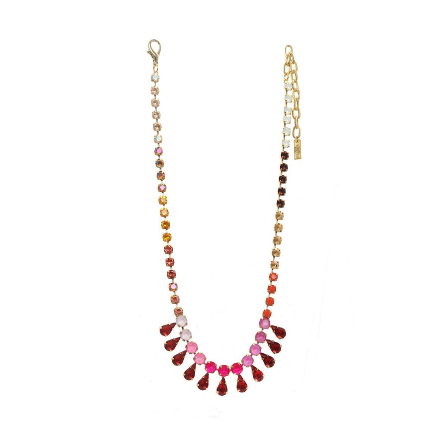 Joelle Necklace in Pink Berries