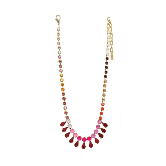 Joelle Necklace in Pink Berries