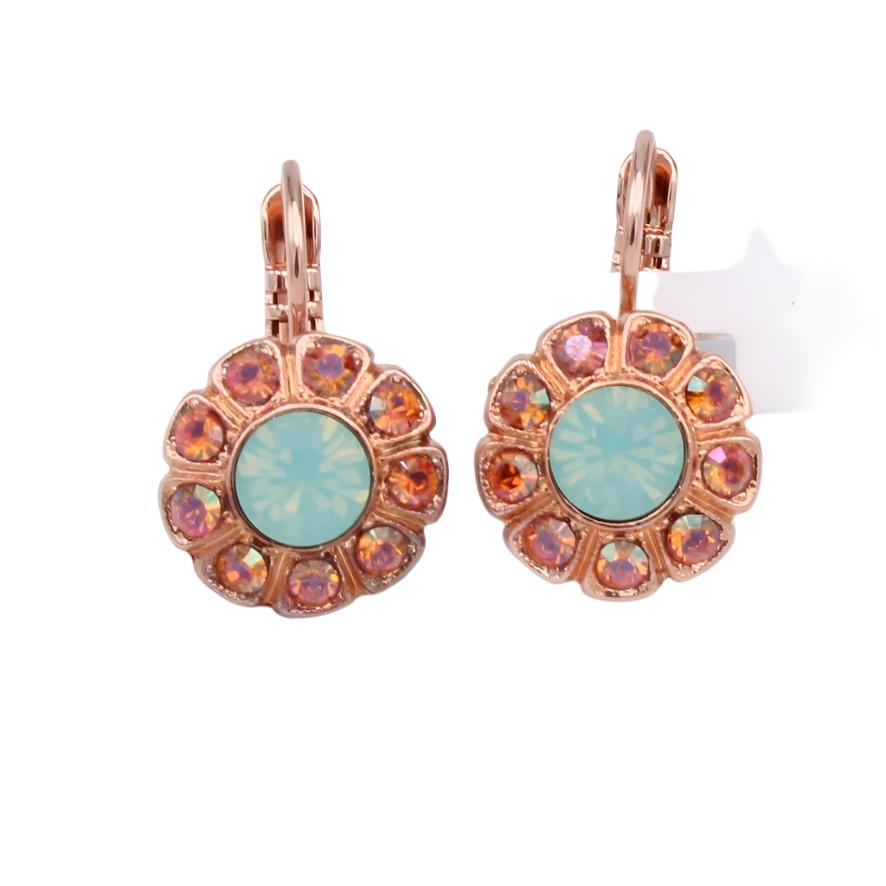 Forget Me Not Daisy Earrings in Rose Gold by Mariana