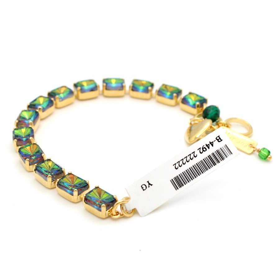 Volcano (Vitral Medium) Emerald Cut Bracelet in Gold