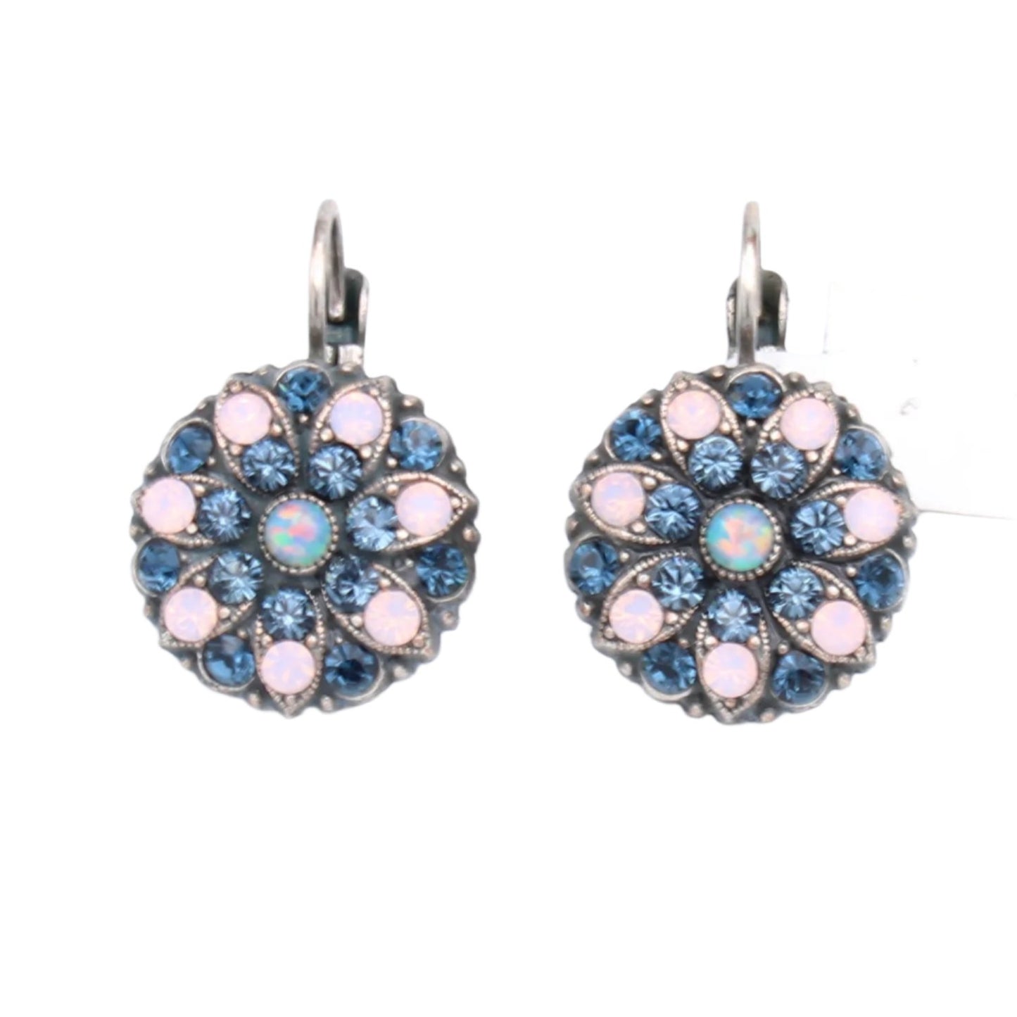 Blue Morpho Collection Guardian Angel Earrings in Silver