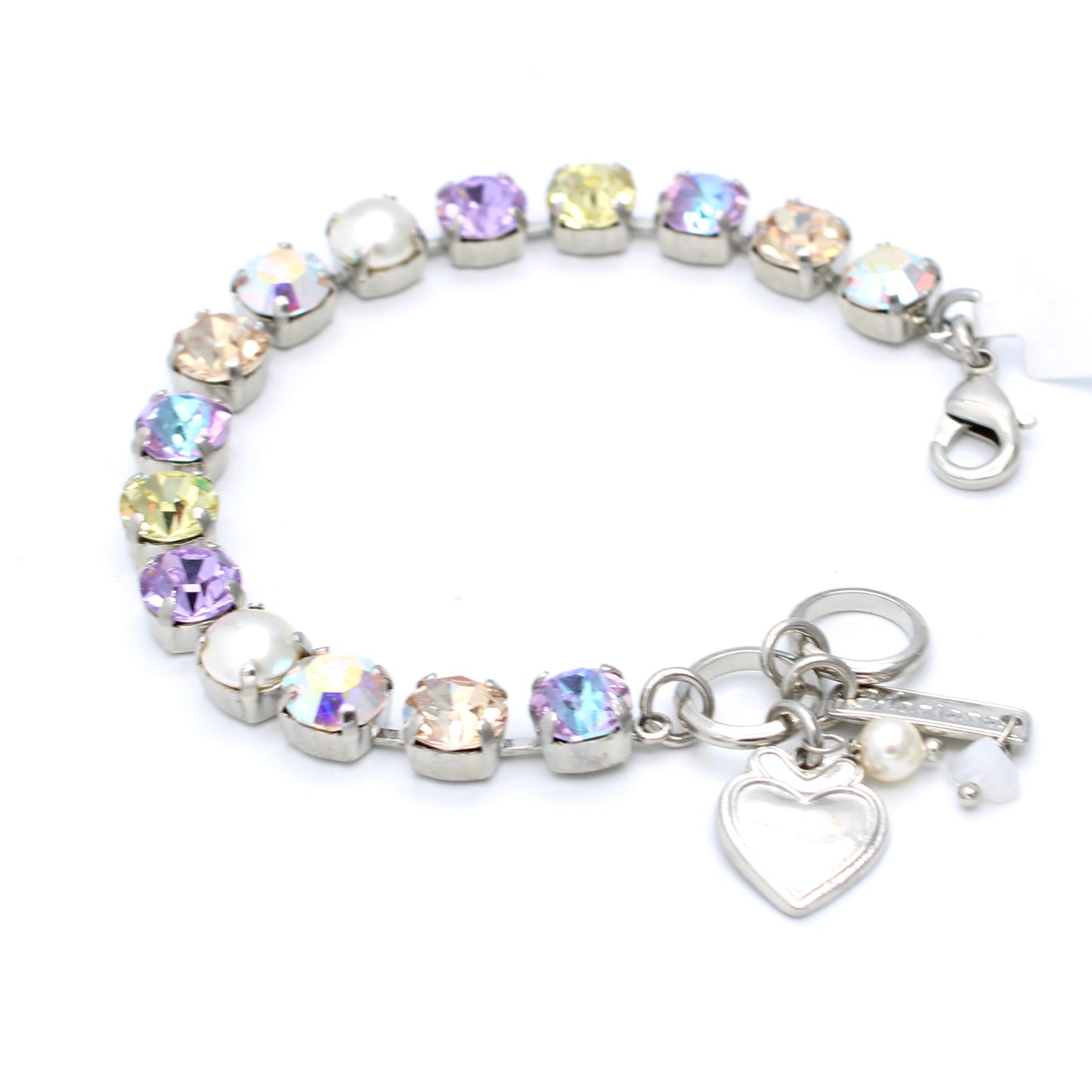 Dawn Collection Medium Bracelet in Rhodium