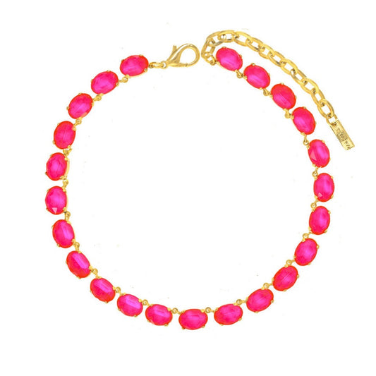 Danica Necklace in Pink