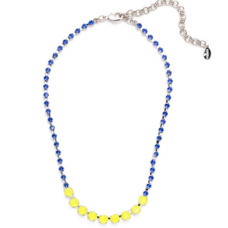 Audriana Tennis Necklace in Blue Poppy - MaryTyke's