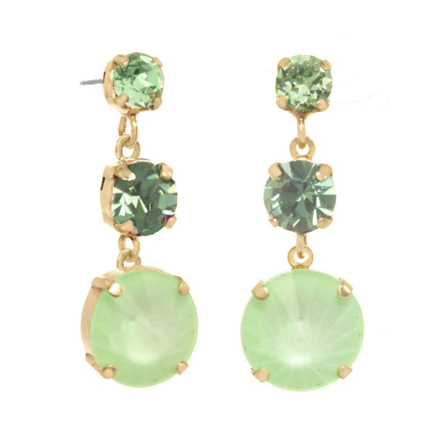 Torin Earrings in Electric Green