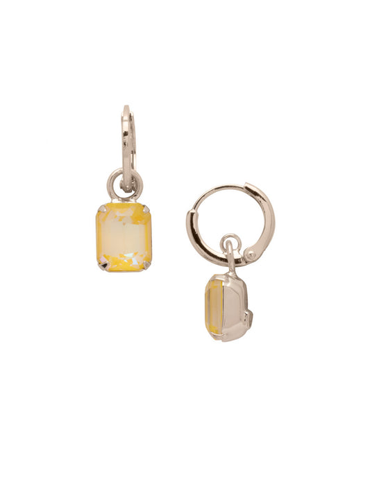 Light Topaz Delite Huggie Hoop Earrings by Sorrelli