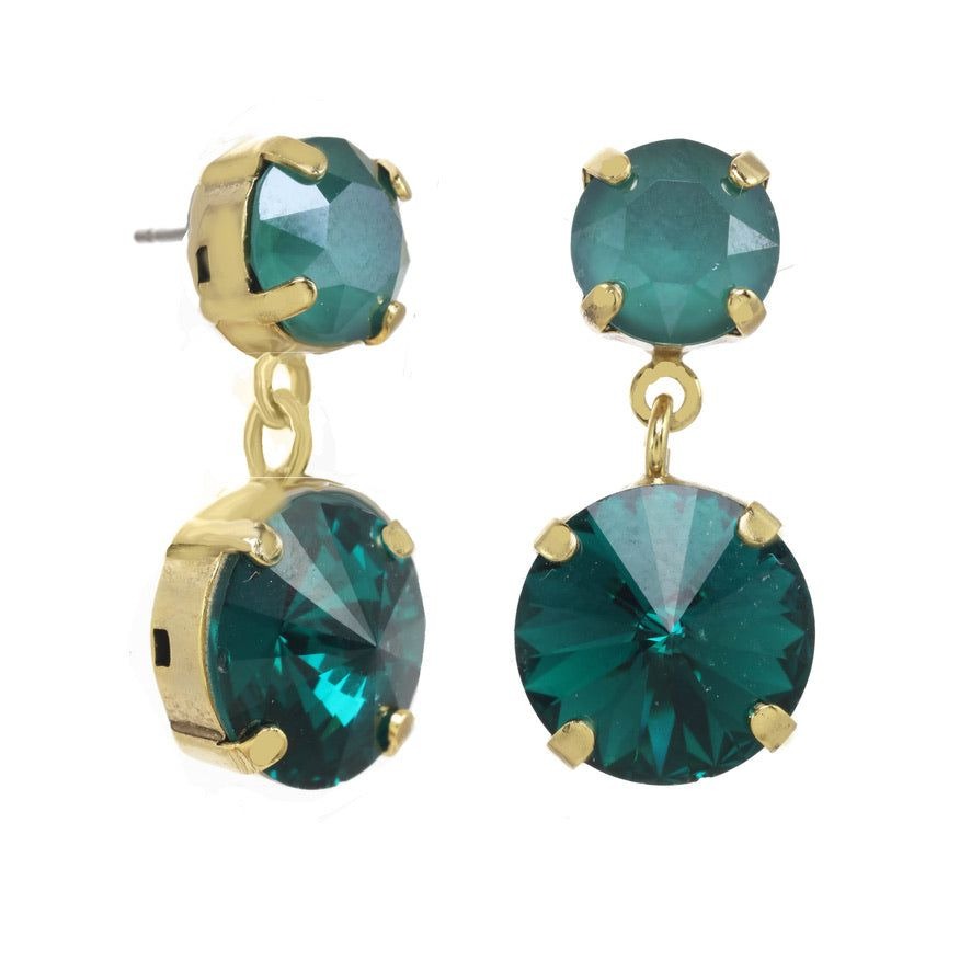 Felicia Earrings in Green