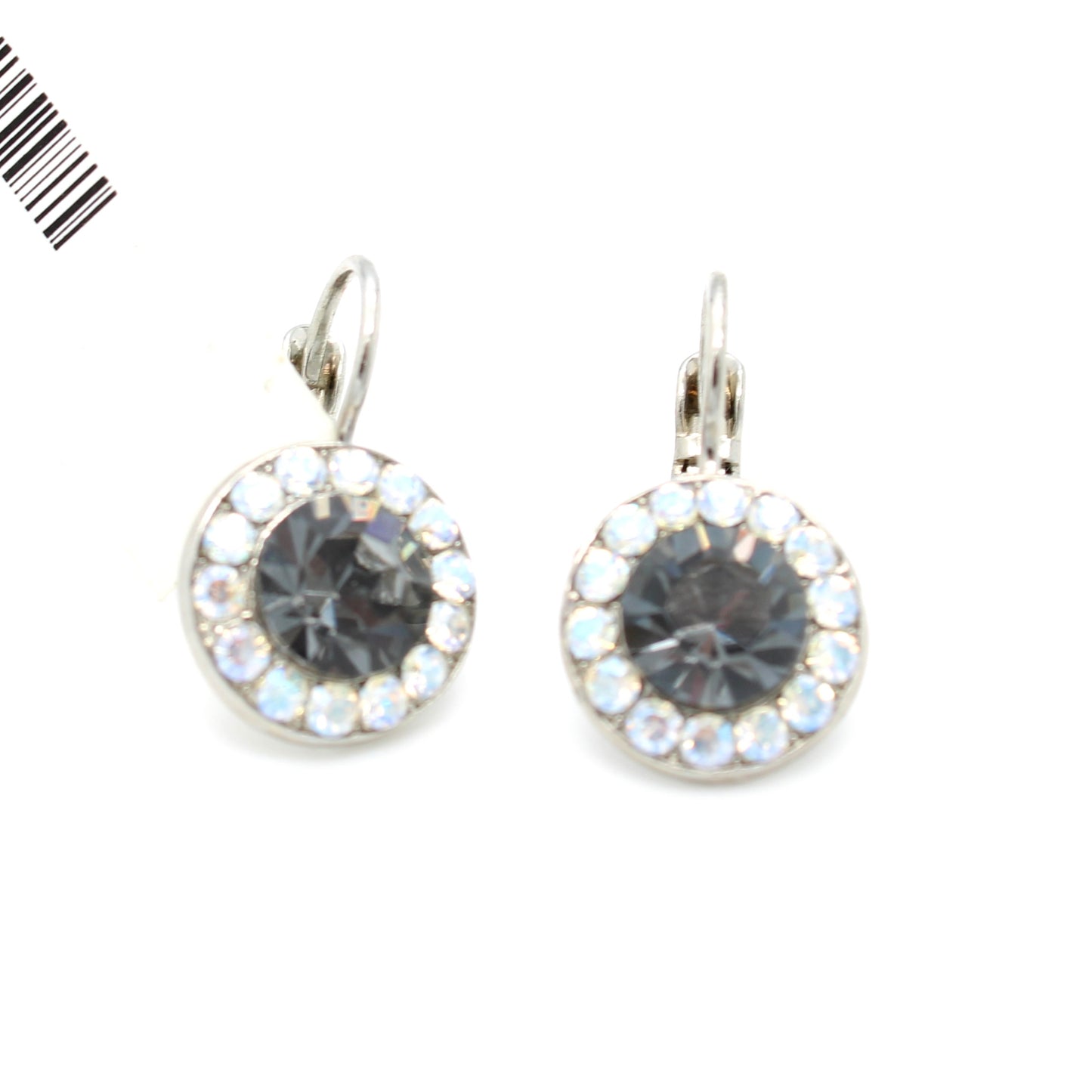 Black Orchid Large Halo Earrings by Mariana