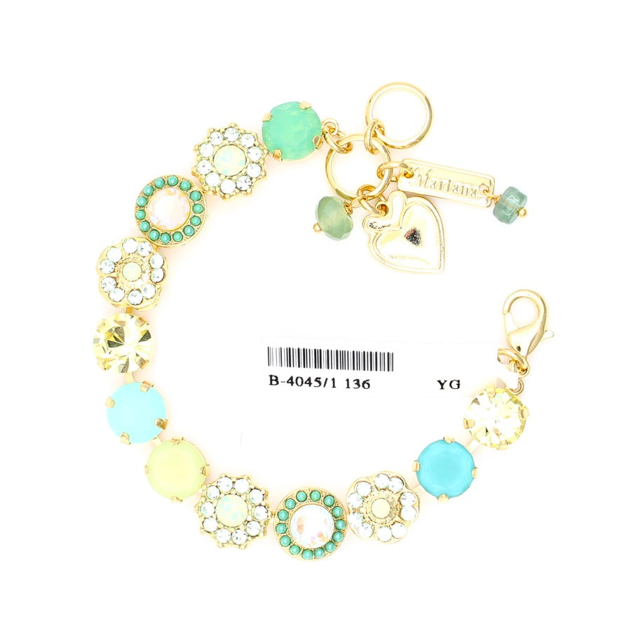 Blondie Collection 10MM Ornate Crystal Bracelet in Gold
