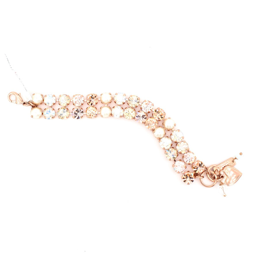 Sandbar Double Strand Bracelet in Rose Gold