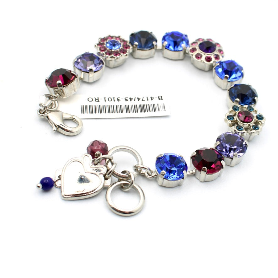 Happy Hour Large Floret Bracelet in Rhodium