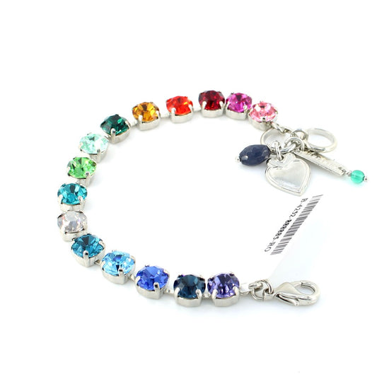 Kaleidoscope Collection Medium Everyday Bracelet in Rhodium