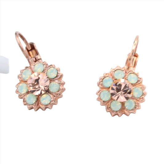 Peachy Keen Collection Medium Flower Earrings in Rose Gold