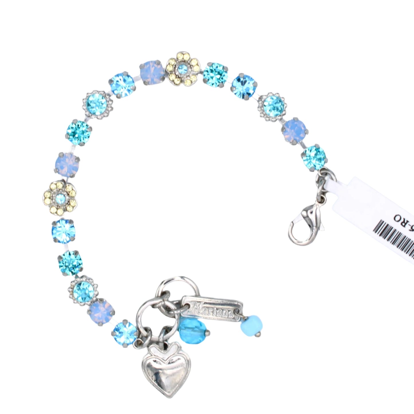 Aqua Vista Petite Flower Cluster Bracelet