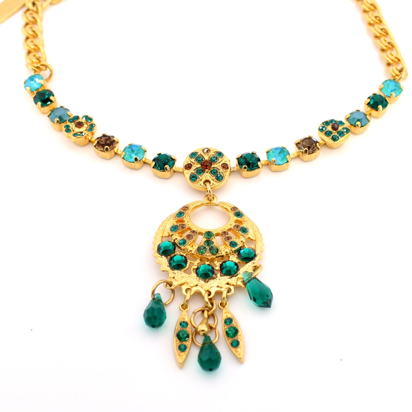 Deep Forest Collection Medium Pendant Necklace in Gold