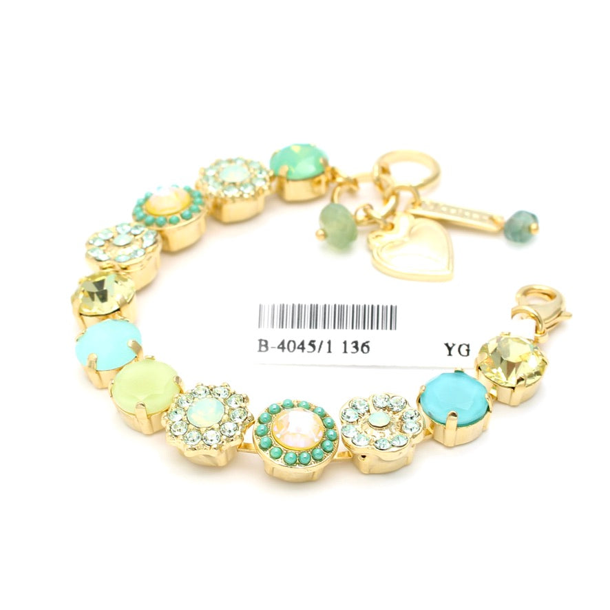 Blondie Collection 10MM Ornate Crystal Bracelet in Gold