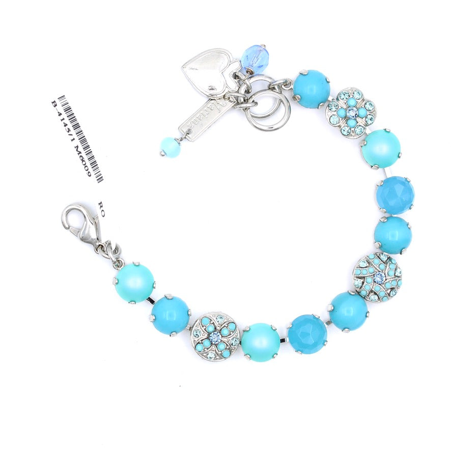 Crystal Blue Large Swirl Bracelet