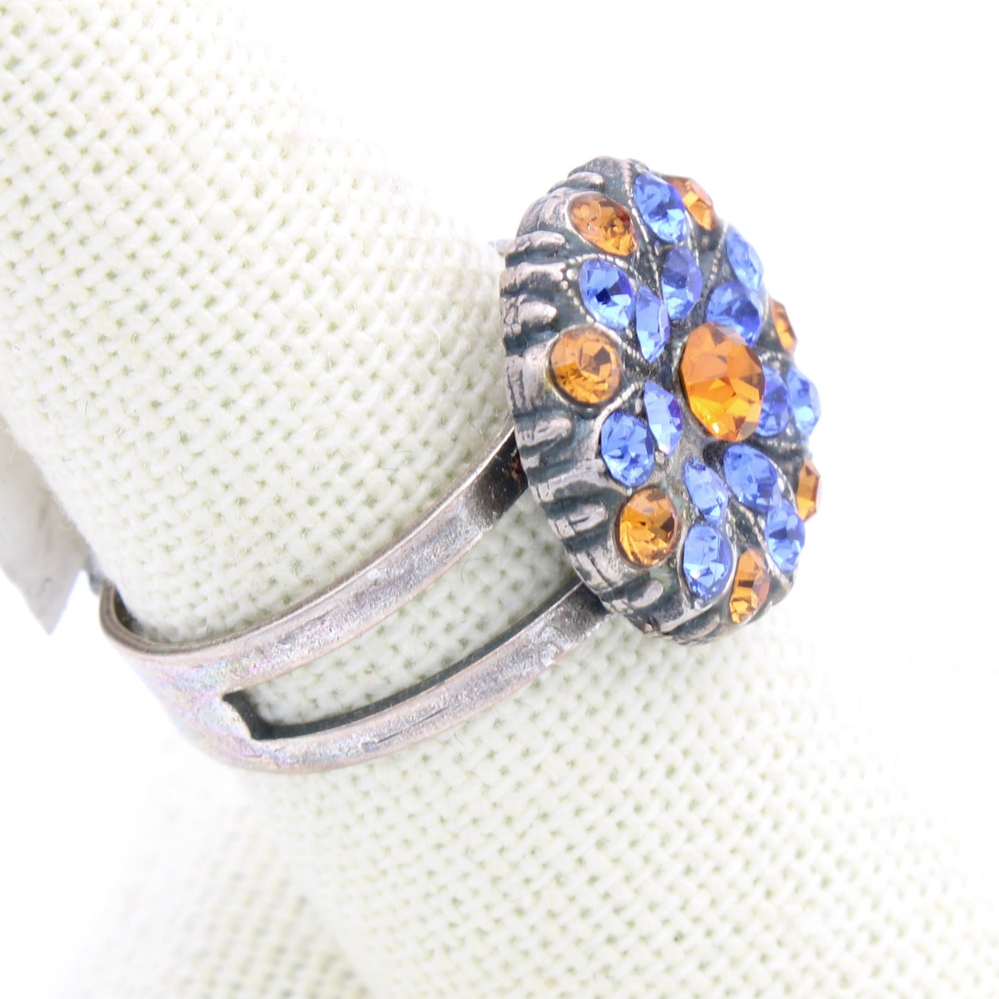 Sapphire and Topaz Guardian Angel Ring