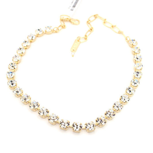 Clear Sparkly Must Have Everyday Necklace in Gold