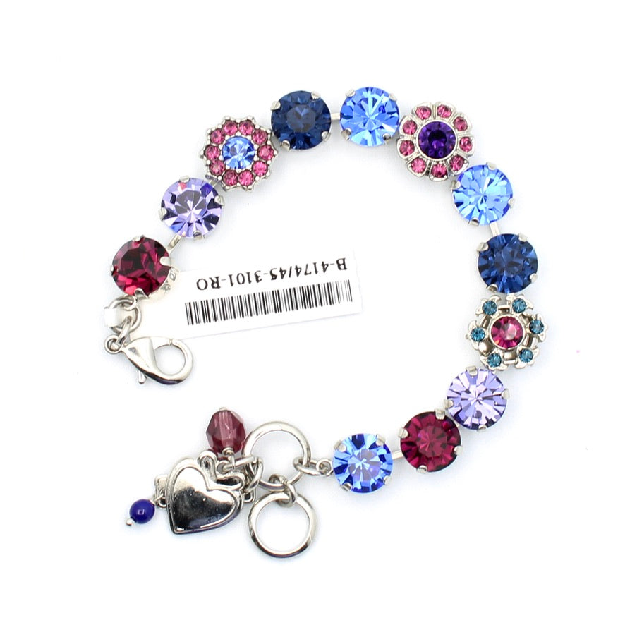 Happy Hour Large Floret Bracelet in Rhodium