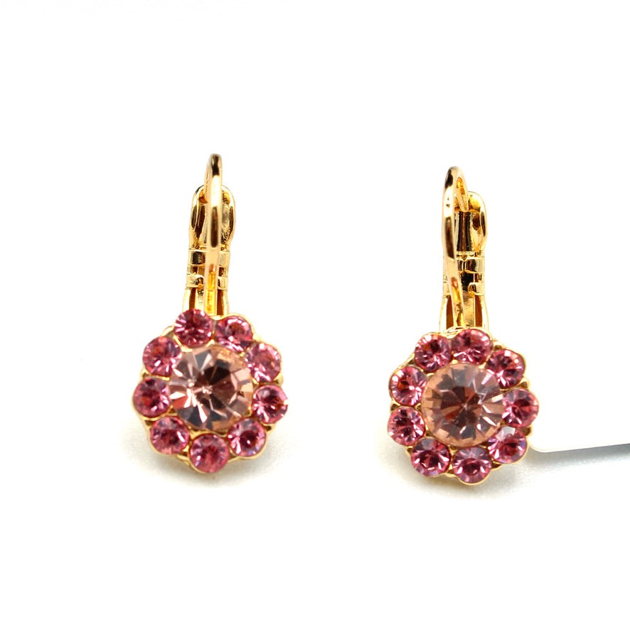 Parasol Collection Medium Flower Earrings in Gold