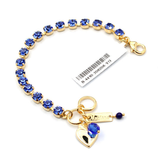 Sapphire 6MM Everyday Bracelet in Yellow Gold